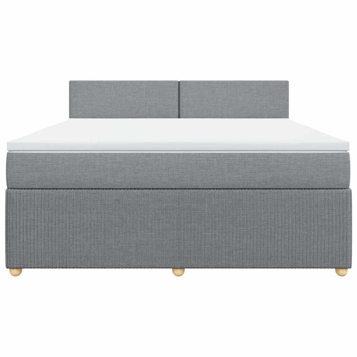 Pat continental, gri deschis, 180x200 cm, material textil - WALTI WALTI