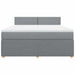 Pat continental, gri deschis, 180x200 cm, material textil - WALTI WALTI