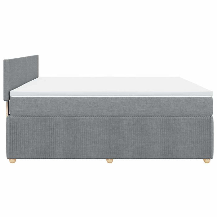 Pat continental, gri deschis, 180x200 cm, material textil - WALTI WALTI