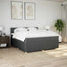 Pat box spring cu saltea, gri închis, 180x200 cm, textil - WALTI WALTI