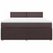 Pat continental cu saltea maro închis 180x200cm material textil - WALTI WALTI