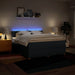 Pat box spring cu saltea, albastru, 180x200 cm, material textil - WALTI WALTI