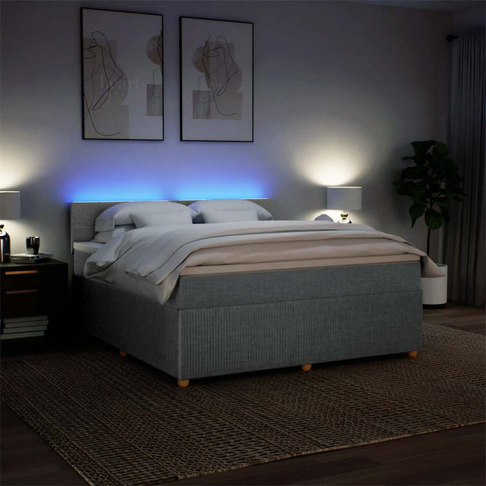 Pat continental, gri deschis, 180x200 cm, material textil - WALTI WALTI