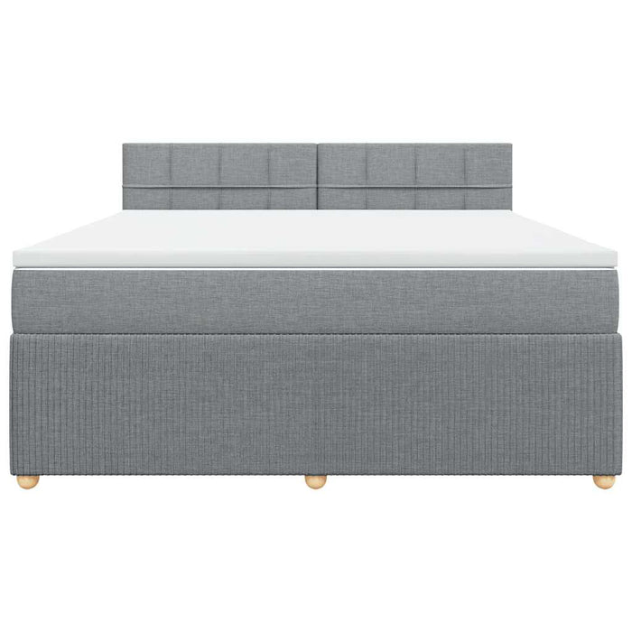 Pat continental, gri deschis, 180x200 cm, material textil - WALTI WALTI