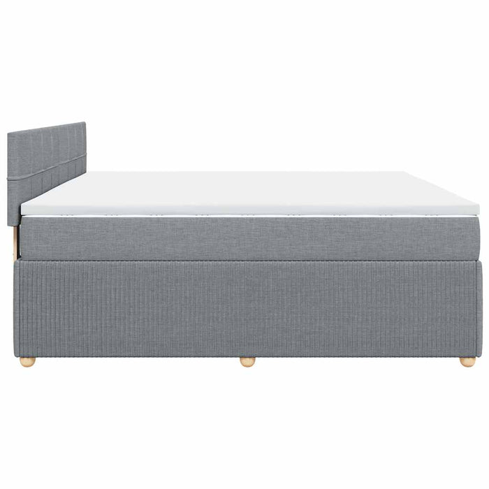 Pat continental, gri deschis, 180x200 cm, material textil - WALTI WALTI