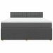 Pat box spring cu saltea, gri închis, 180x200 cm, textil - WALTI WALTI