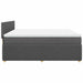 Pat box spring cu saltea, gri închis, 180x200 cm, textil - WALTI WALTI