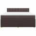Pat continental cu saltea maro închis 180x200cm material textil - WALTI WALTI