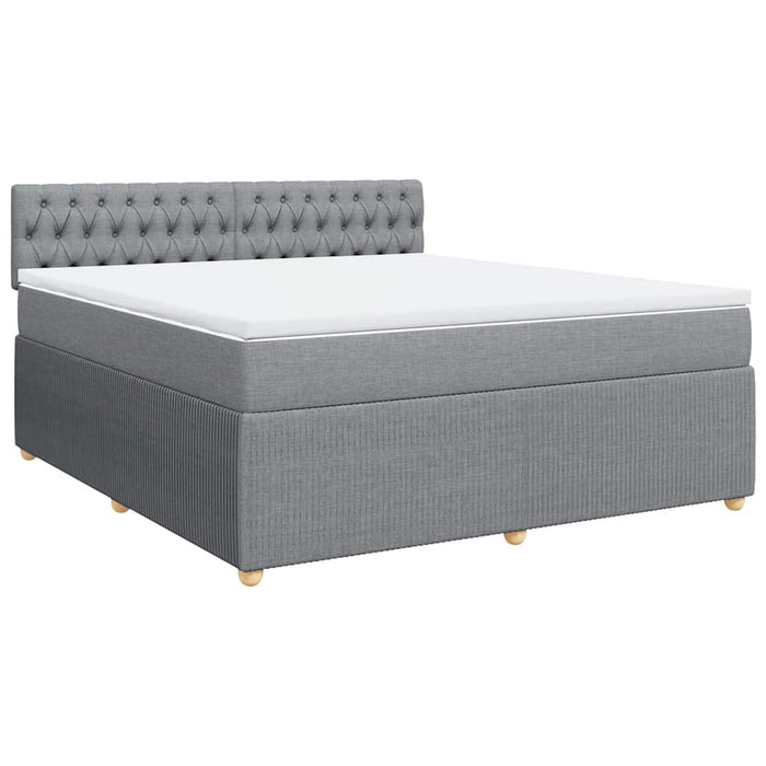 Pat continental, gri deschis, 180x200 cm, material textil - WALTI WALTI