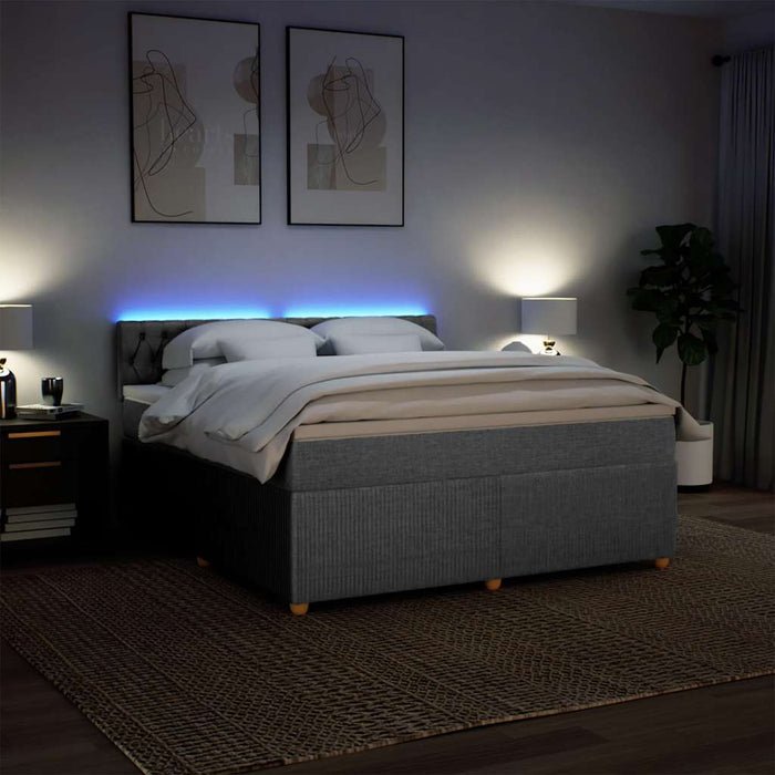 Pat continental, gri deschis, 180x200 cm, material textil - WALTI WALTI
