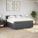Pat box spring cu saltea, gri închis, 180x200 cm, textil - WALTI WALTI