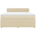 Pat continental cu saltea, crem, 180x200 cm, textil - WALTI WALTI