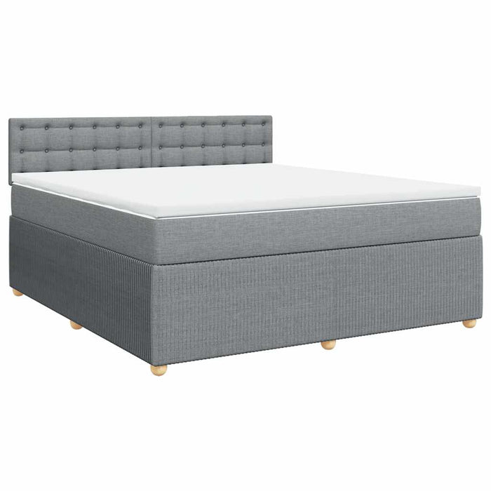 Pat continental, gri deschis, 180x200 cm, material textil - WALTI WALTI