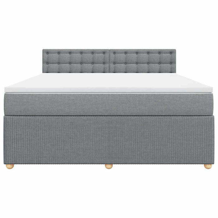 Pat continental, gri deschis, 180x200 cm, material textil - WALTI WALTI
