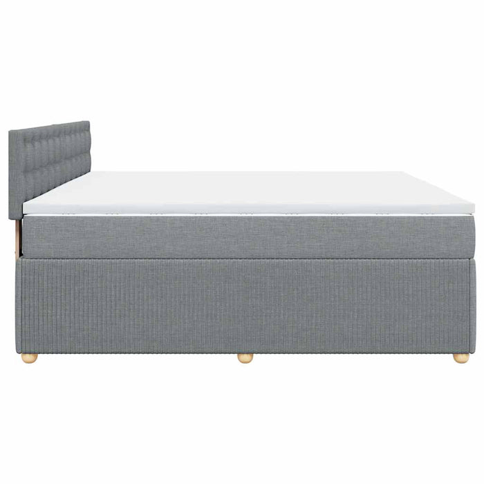 Pat continental, gri deschis, 180x200 cm, material textil - WALTI WALTI
