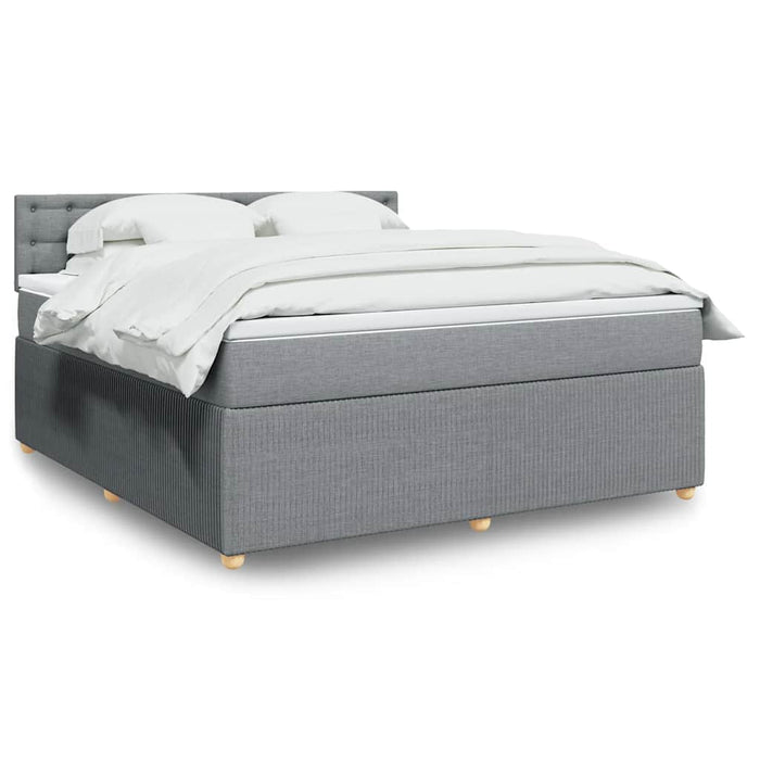 Pat continental, gri deschis, 180x200 cm, material textil - WALTI WALTI