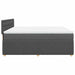 Pat box spring cu saltea, gri închis, 180x200 cm, textil - WALTI WALTI
