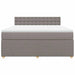 Pat continental cu saltea, gri taupe, 180x200 cm, textil - WALTI WALTI