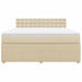Pat continental cu saltea, crem, 180x200 cm, textil - WALTI WALTI