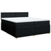 Pat box spring cu saltea, negru, 200x200 cm, textil - WALTI WALTI