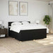 Pat box spring cu saltea, negru, 200x200 cm, textil - WALTI WALTI