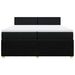 Pat box spring cu saltea, negru, 200x200 cm, textil - WALTI WALTI