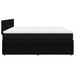 Pat box spring cu saltea, negru, 200x200 cm, textil - WALTI WALTI