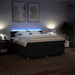 Pat box spring cu saltea, negru, 200x200 cm, textil - WALTI WALTI