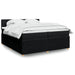 Pat box spring cu saltea, negru, 200x200 cm, textil - WALTI WALTI