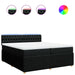 Pat box spring cu saltea, negru, 200x200 cm, textil - WALTI WALTI