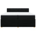 Pat box spring cu saltea, negru, 200x200 cm, textil - WALTI WALTI