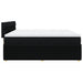 Pat box spring cu saltea, negru, 200x200 cm, textil - WALTI WALTI