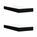 Pat box spring cu saltea, negru, 200x200 cm, textil - WALTI WALTI