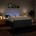 Pat box spring cu saltea, albastru, 200x200 cm, textil - WALTI WALTI