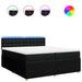 Pat box spring cu saltea, negru, 200x200 cm, textil - WALTI WALTI