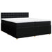 Pat box spring cu saltea, negru, 200x200 cm, textil - WALTI WALTI