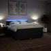 Pat box spring cu saltea, negru, 200x200 cm, textil - WALTI WALTI