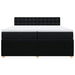Pat box spring cu saltea, negru, 200x200 cm, textil - WALTI WALTI