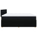 Pat box spring cu saltea, negru, 200x200 cm, textil - WALTI WALTI