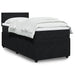 Pat box spring cu saltea, negru, 80x200 cm, catifea - WALTI WALTI