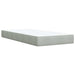 Pat continental cu saltea, gri deschis, 80x200 cm, catifea - WALTI WALTI