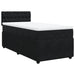 Pat box spring cu saltea, negru, 80x200 cm, catifea - WALTI WALTI