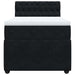 Pat box spring cu saltea, negru, 80x200 cm, catifea - WALTI WALTI