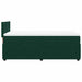 Pat box spring cu saltea, verde închis, 90x190 cm, catifea - WALTI WALTI
