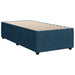 Pat box spring cu saltea, albastru, 90x190 cm, catifea - WALTI WALTI
