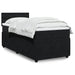 Pat box spring cu saltea, negru, 90x190 cm, catifea - WALTI WALTI