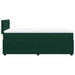 Pat box spring cu saltea, verde închis, 90x190 cm, catifea - WALTI WALTI