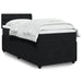 Pat box spring cu saltea, negru, 90x190 cm, catifea - WALTI WALTI