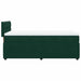 Pat box spring cu saltea, verde închis, 90x190 cm, catifea - WALTI WALTI