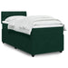 Pat box spring cu saltea, verde închis, 90x190 cm, catifea - WALTI WALTI